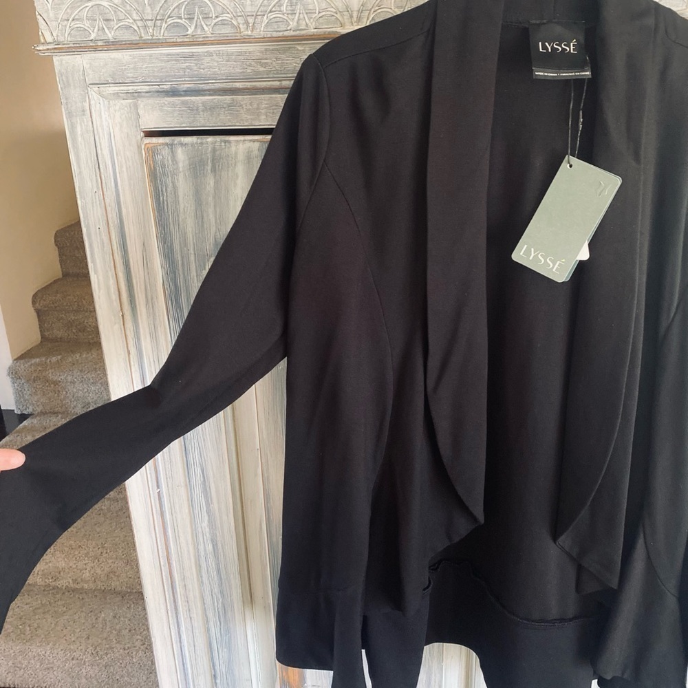 LYSSE Split Waterfall Drape Cardigan - Picture 4 of 10